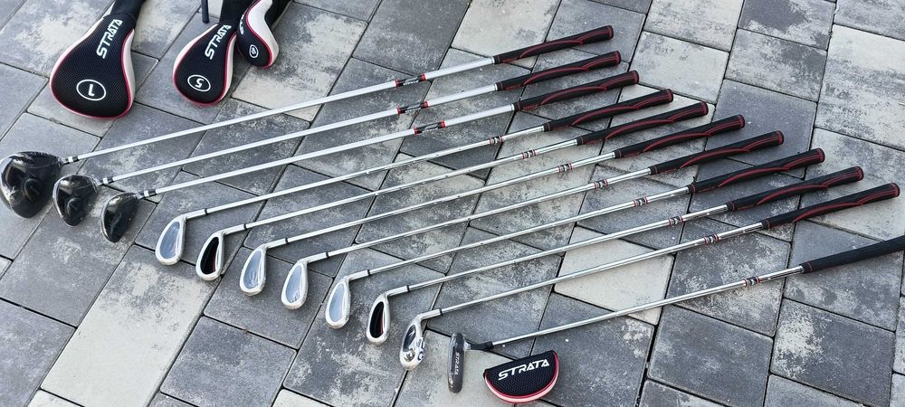 STRATA zestaw golfowy komplet do golfa kije + torba męski