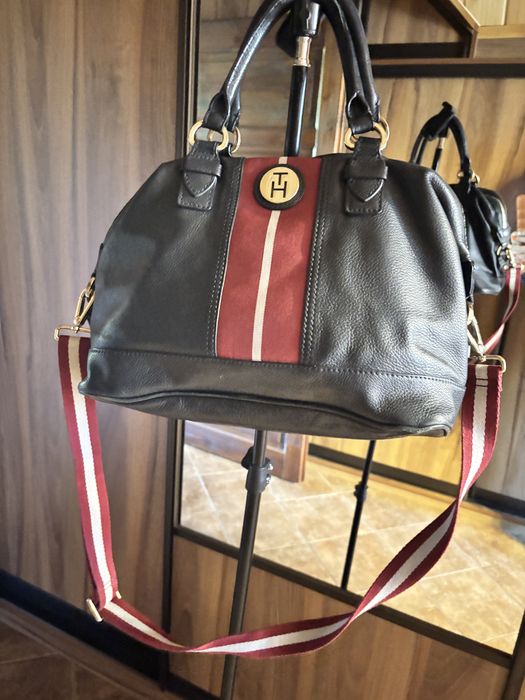 Tommy Hilfiger torebka ze skóry naturalnej