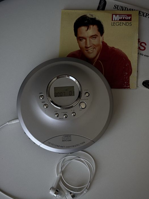 Портативний CD-плеєр з дисплеєм Anti-Skip 120 sec | Живлення USB / AA