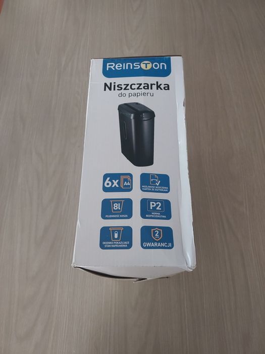Destruidor de Documentos Reinston 6x A4 – Escritório / Casa