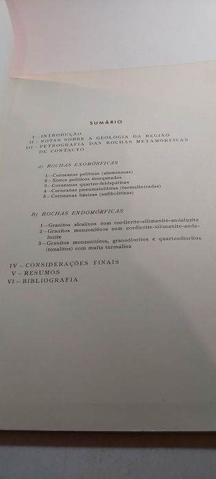 Petrografia das Rochas Metamórficas de Contacto da Região de Tondela