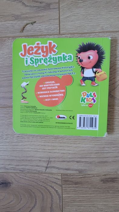 Książka  dla dzieci  Jeżyk  i Spreżynka Wyprawa do Lasu