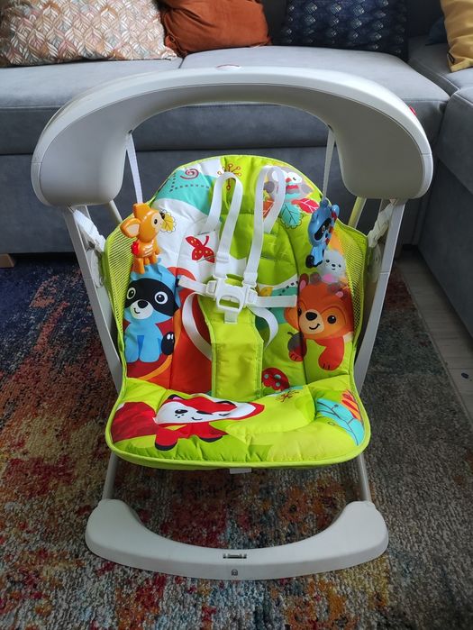 huśtawka leżaczek bujak z funkcją wibracji Fisher price