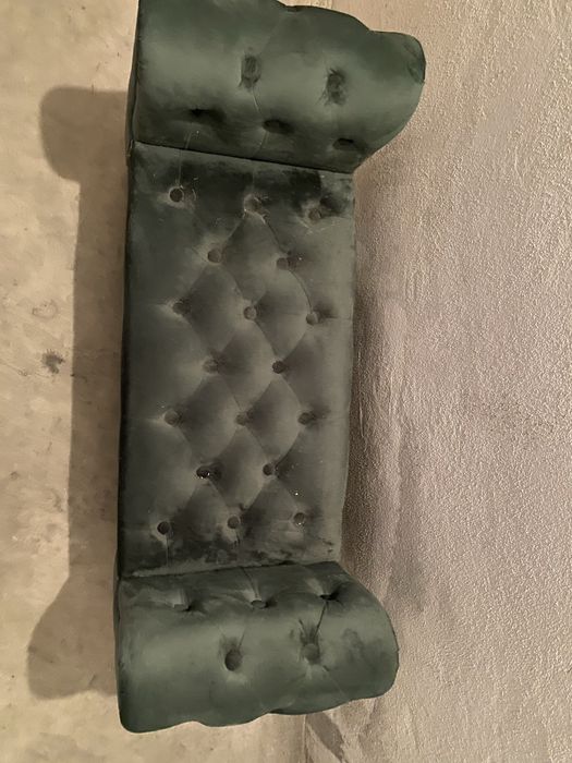 Banco de apoio veludo ottoman 47x76x50cm