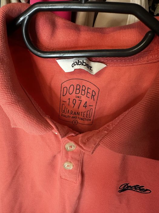 Koralowa koszulka polo Dobber | 36 S | 100% bawełna | stan idealny