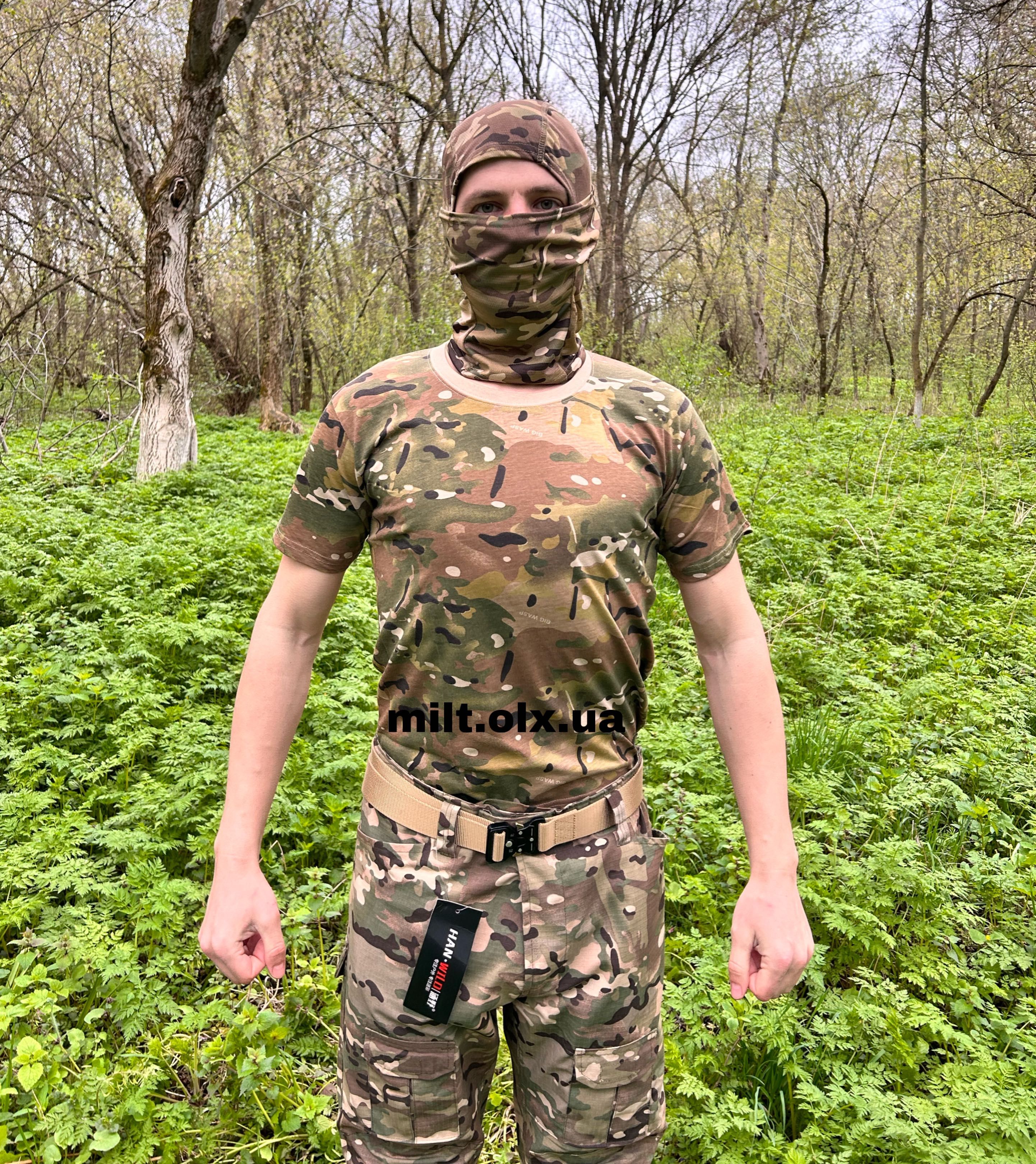 Футболка мультикам камуфляж тактична військова тактическая военнная ...