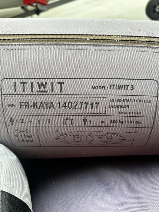 Kayak insuflavel 3 lugares