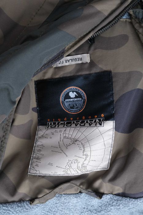 Napapijri kangurka anorak męska na polarze  r XL