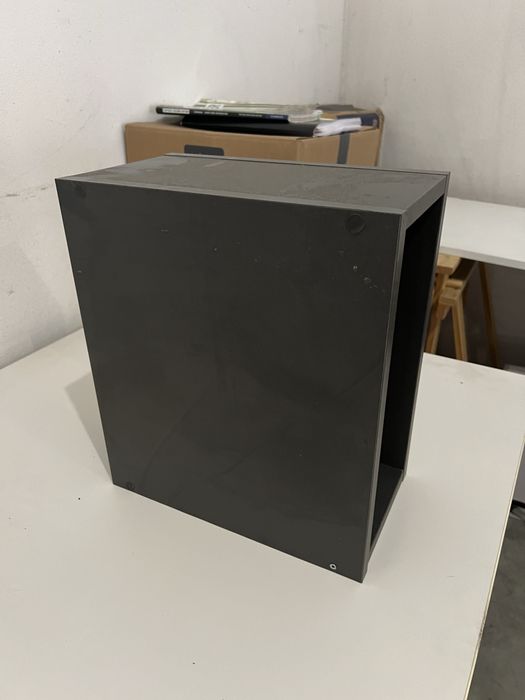 Cubo madeira castanho