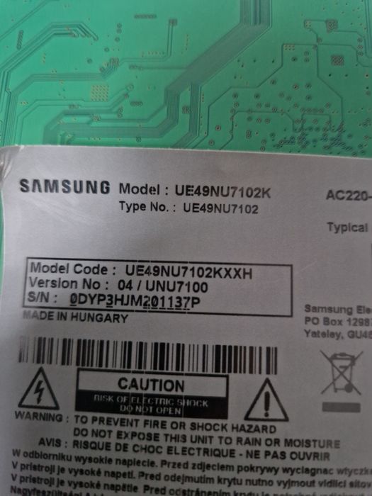 Płyta główna do telewizora Samsung UE49NU7102K