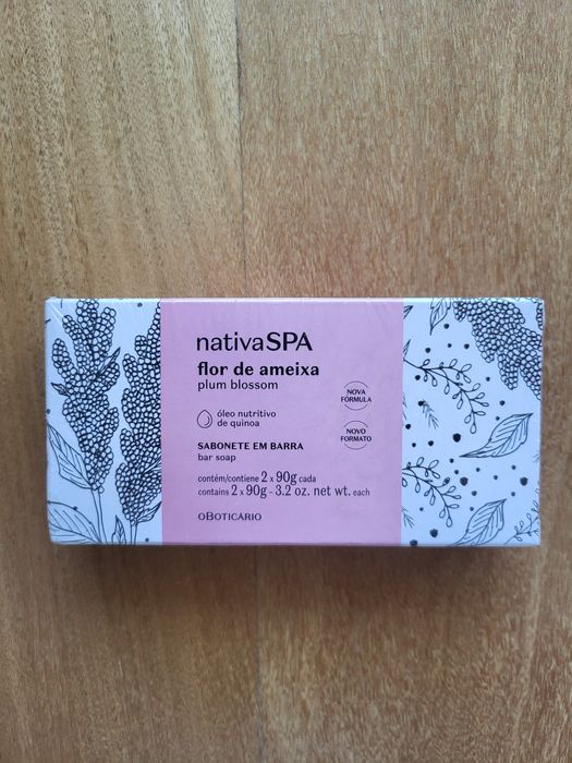 Conjunto Sabonetos Nativa Flor Ameixa - O Boticário