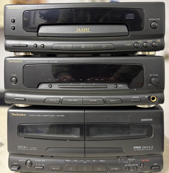 Wieża Technics Magnetofon RS-CH550 CD SL- CH550 Radio SH-CH550 Segment