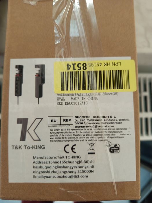 Przedłużacz Biurkowy Zaciskowy Listwa T&K To-KING 3xGNIAZDO USB-C PD