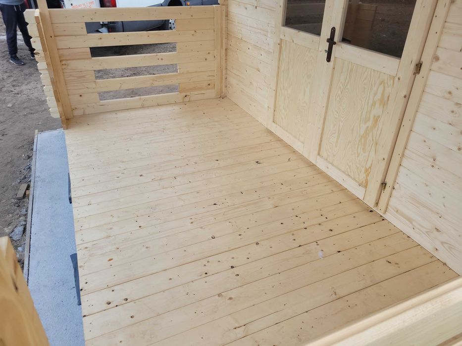 od ZARAZ*masywny domek letniskowy + taras*5x4*20 m2*grubość ścian 34mm