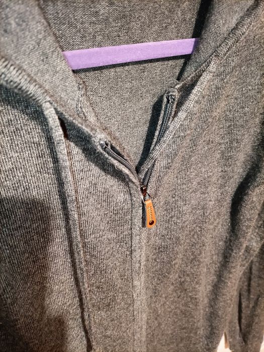 Szary sweter bluza z kaszmirem r.S