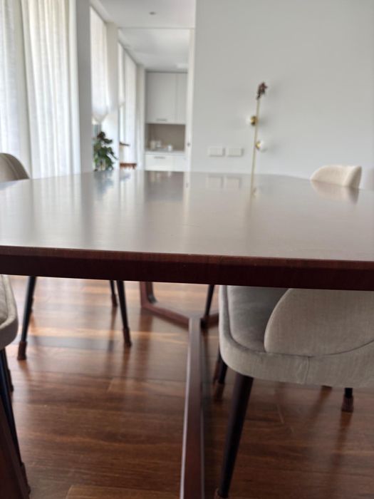 Tampo de mesa madeira nogueira