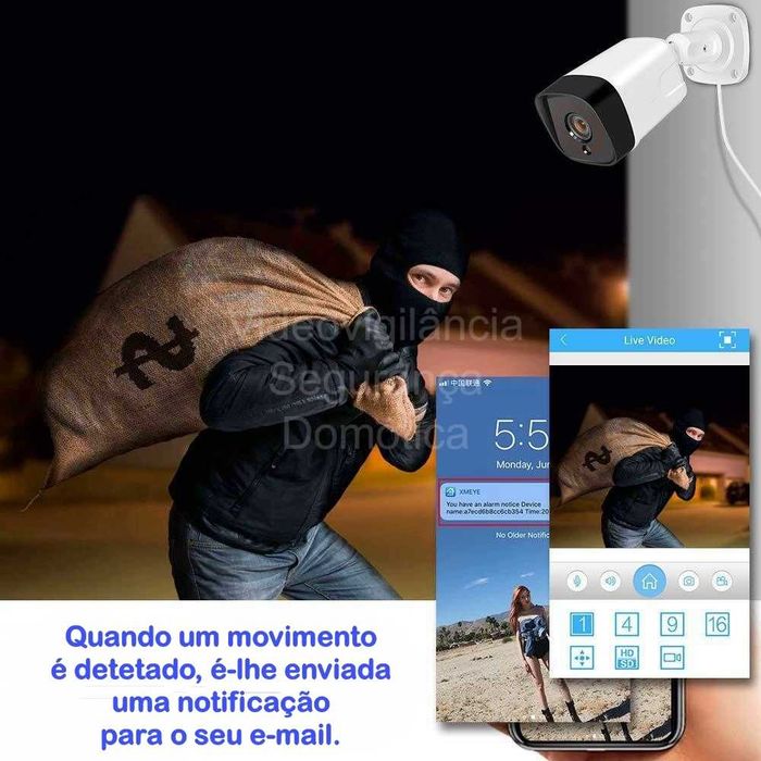 Conjunto NVR 8 Canais ‼️ 4 Câmaras ‼️ 3MP ‼️ PoE ‼️ Deteção Movimento