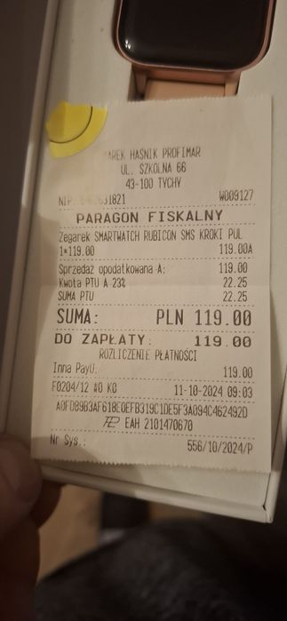 NOWY Smartwatch Rubicon RNCE79 Gwarancja W-wa