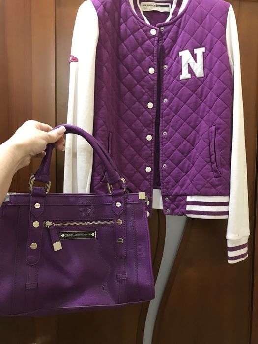 Стьобана куртка-бомбер New Balance (оригінал) / Бейсбольна куртка