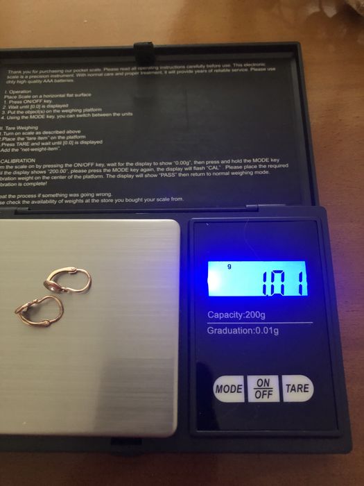 Klasyczne zlote 585 kolczyki na chrzest chrzciny