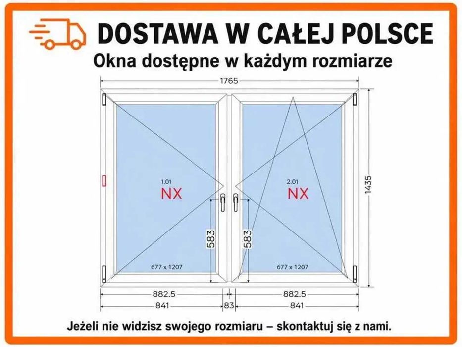 Okno Plastikowe PCV dostępne w każdym rozmiarze z transportem w całej Polsce i Europie