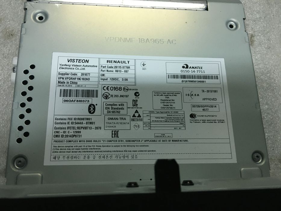 Radio reanault Twingo III