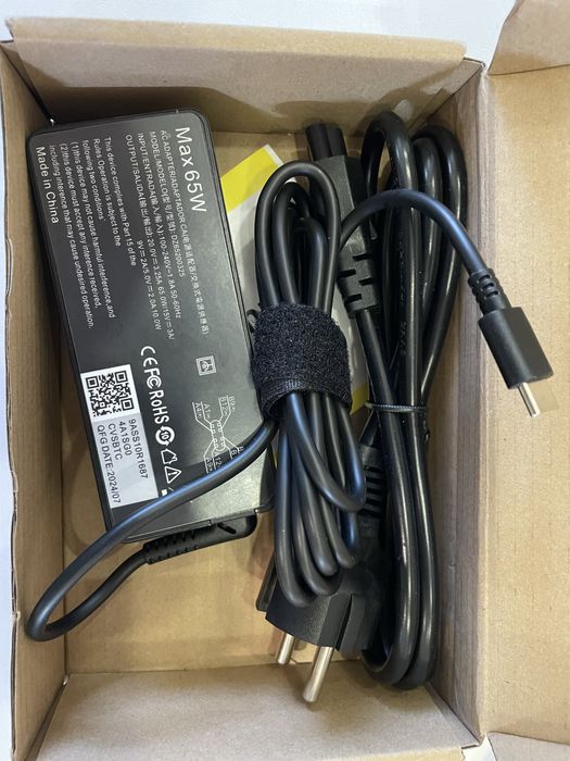 Зарядное устройство Type C AC Power Adapter 65W 20V 3.25A USB-C