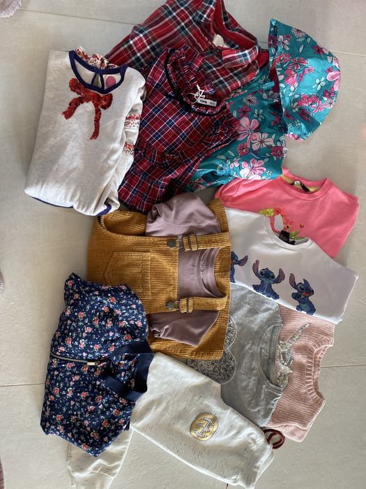 Paka 7 lat ubrania dziewczynka mix