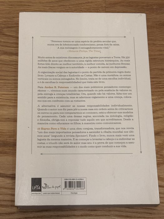 Livro 12 Regras para a Vida - Jordan Peterson