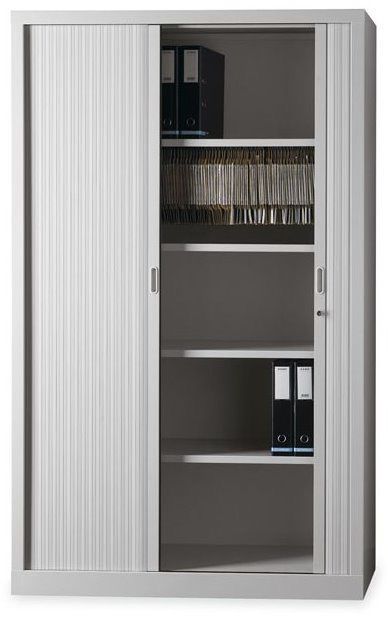 Armário Persiana 1980x1200x420mm Cinza ou Preto com 4 Prateleiras Novo