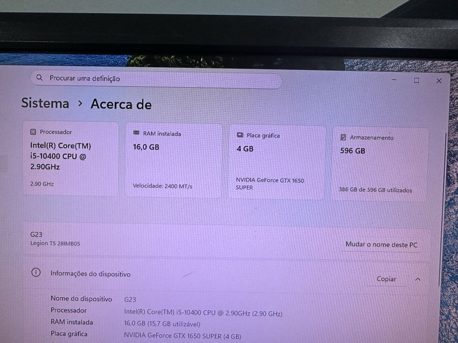 Pc lenovo como novo