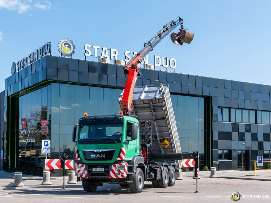 MAN TGS 33.440 6x4 PALFINGER PK 22002 EH HDS Żuraw Wywrotka Rotator  MAN TGS 33.440 6x4 PALFINGER PK 22002 EH HDS Żuraw Wywrotka Rotator