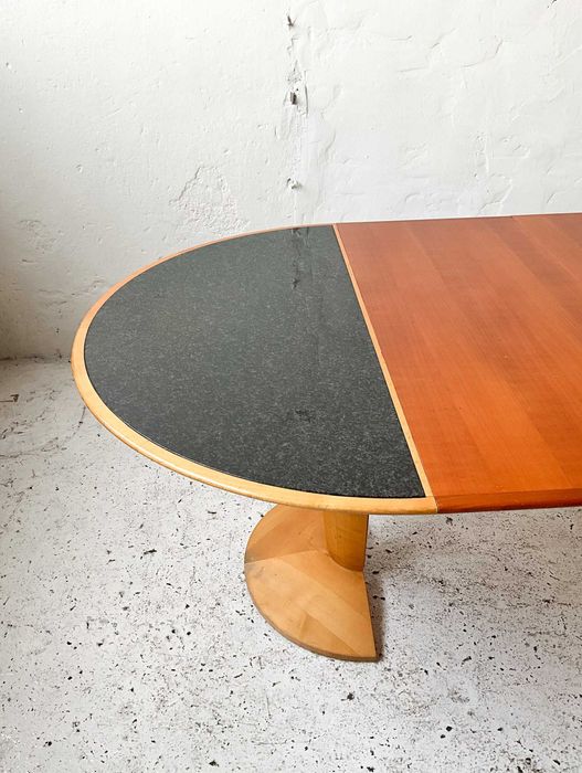 Stół rozkładany z granitowym blatem lata 70 80 vintage