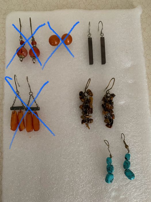 Серьги с натуральным камнем