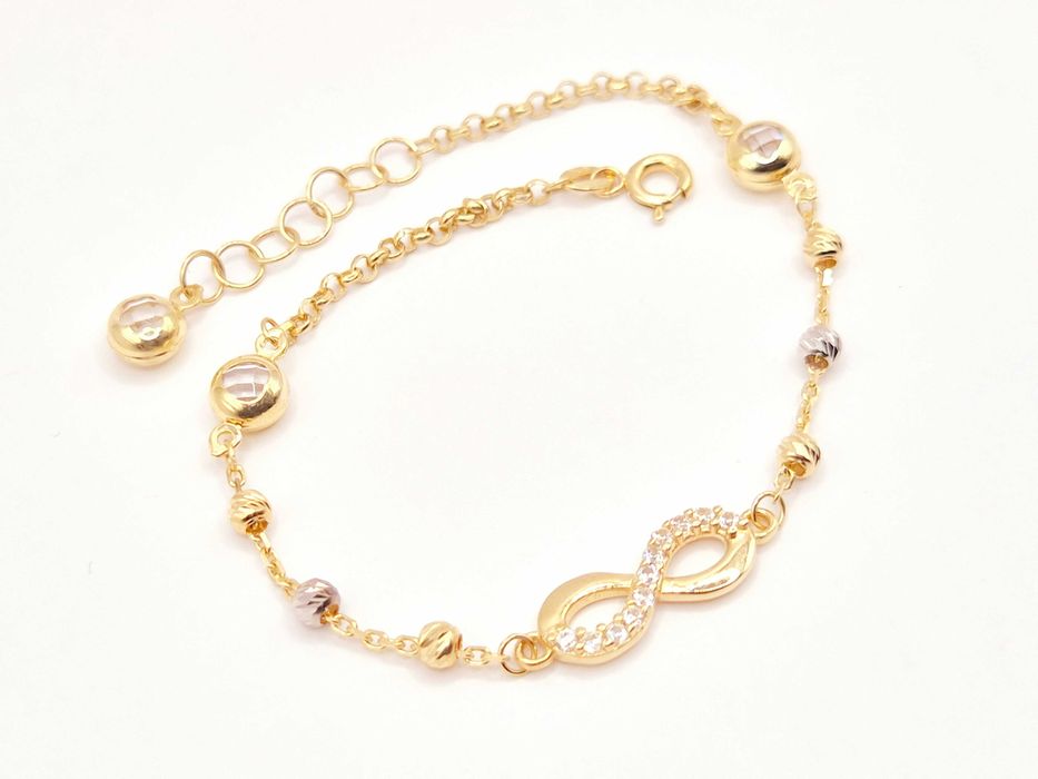 JAK NOWA! Śliczna Złota bransoletka 585 (14K)