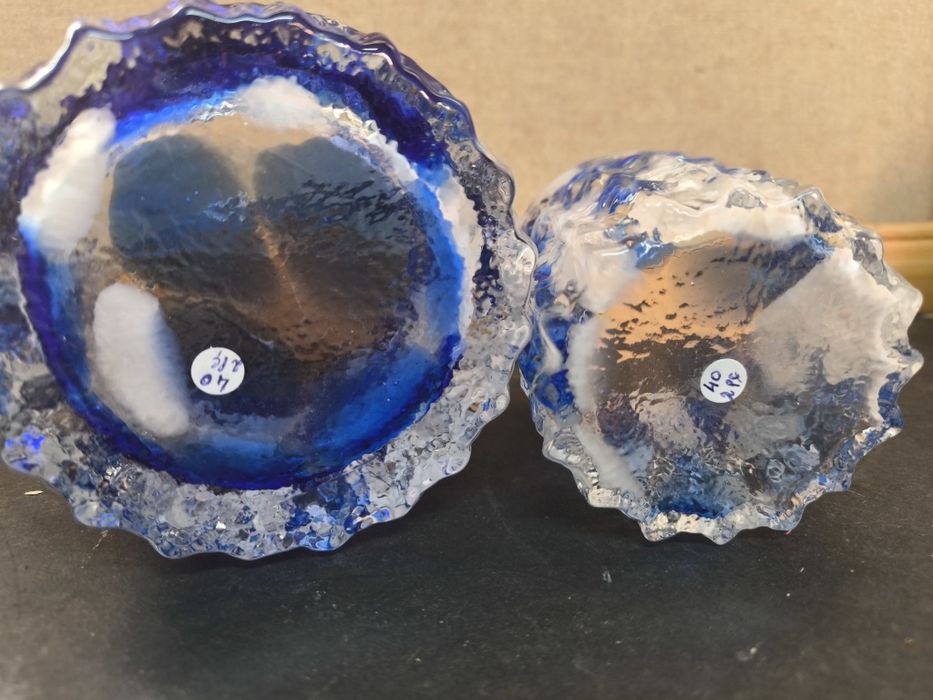 Conjunto Balde de Gelo e Copo em Vidro Artístico