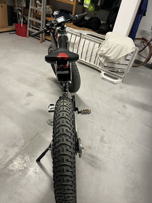 Bicicleta moto parrila rara