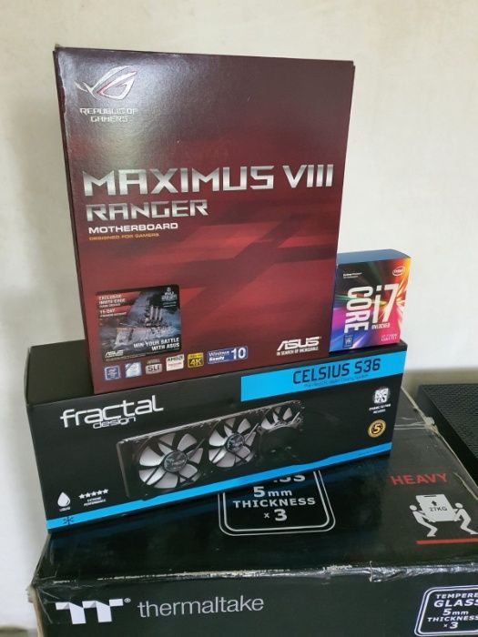 Корпус Thermaltake Tower 900+водянка Fractal Design S36