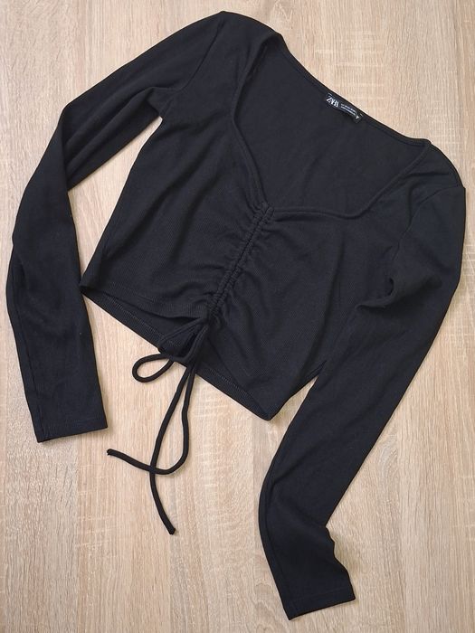 Кофта укороченная топ рубчик