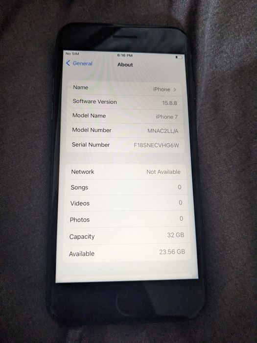 Iphone 7 32 bypass (ipod)