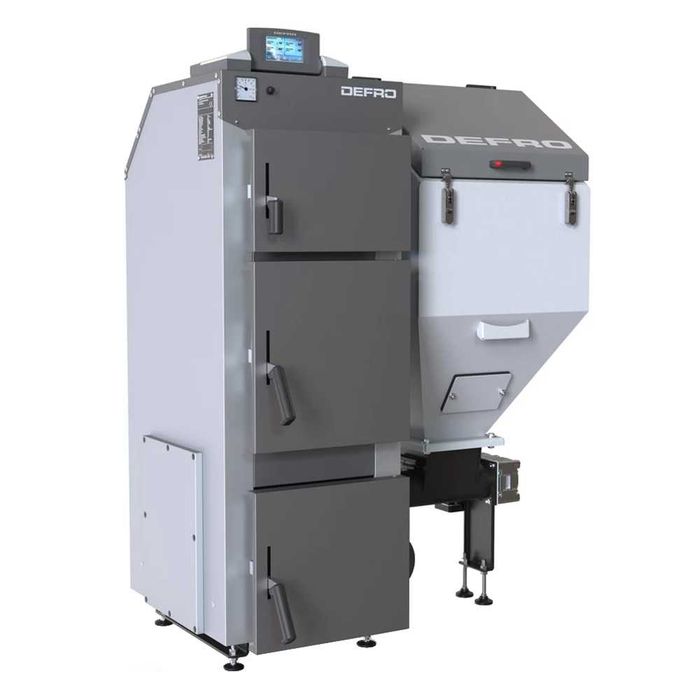 Kocioł, piec na eko-groszek DEFRO KOMFORT EKO LUX 12 kW - LEWY / PRAWY