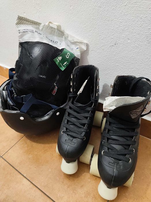 Patins com kit proteção