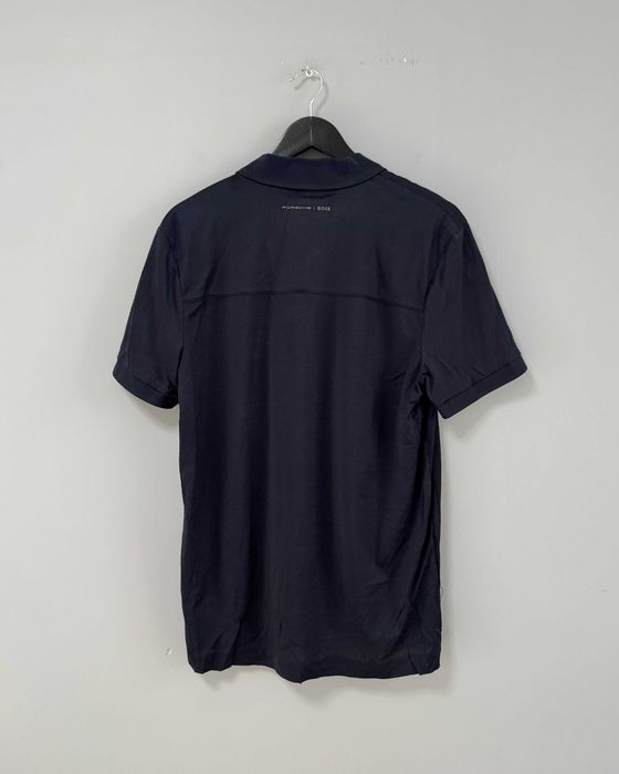 Porsche Design BOSS Polo Shirt Men’s Slim Fit Navy Size L Koszulka Polo