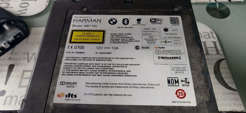 Bmw NBT HU мультимедіа