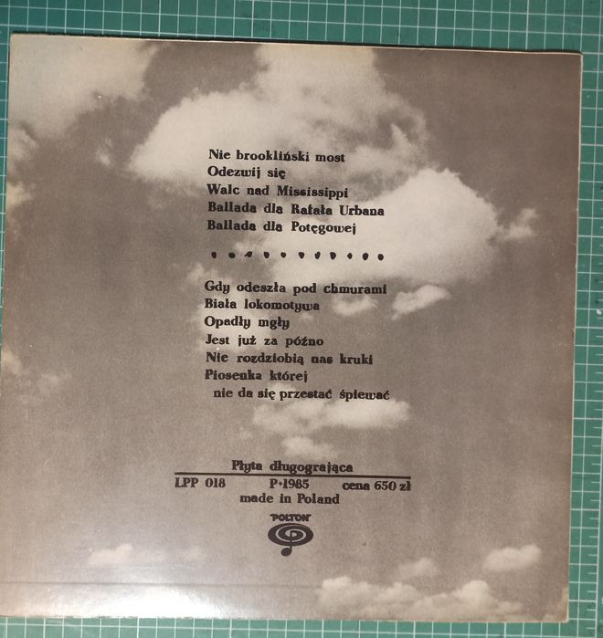 Edward Stachura – „Piosenki” | Winyl LP | POLTON 1985 | Dobry stan