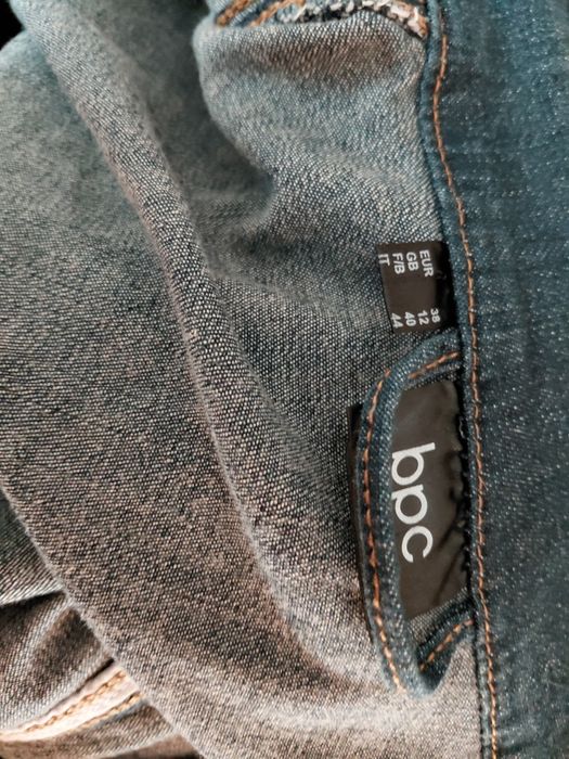 Kurtka jeansowa damska, płaszczyk marki Bonprix,  rozmiar M/L