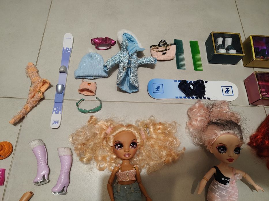 Lalki Rainbow High, duża kolekcja + akcesoria