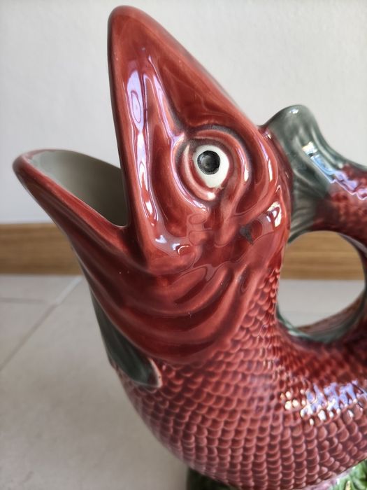 Jarro Peixe faiança Caldas da Rainha