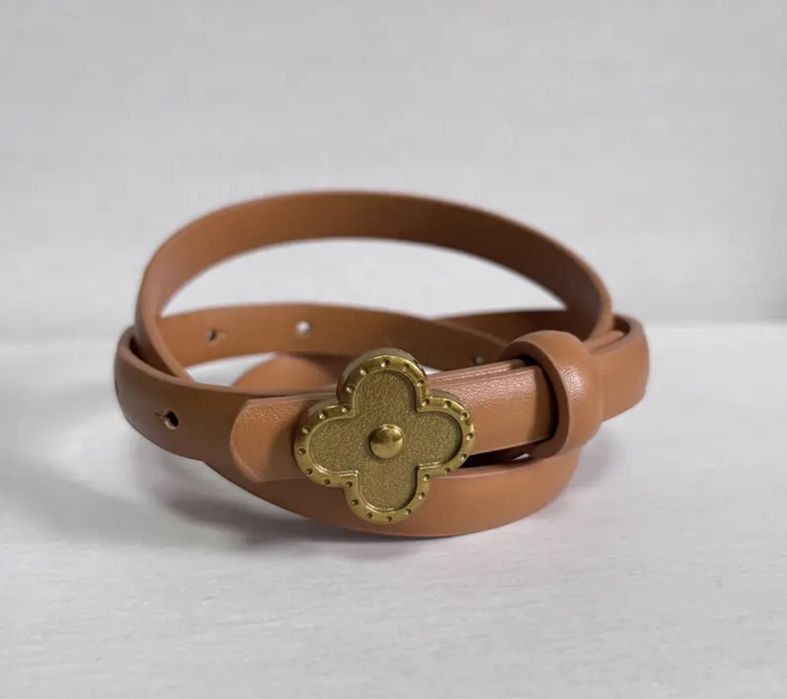 Brazowy Pasek skóra naturalna