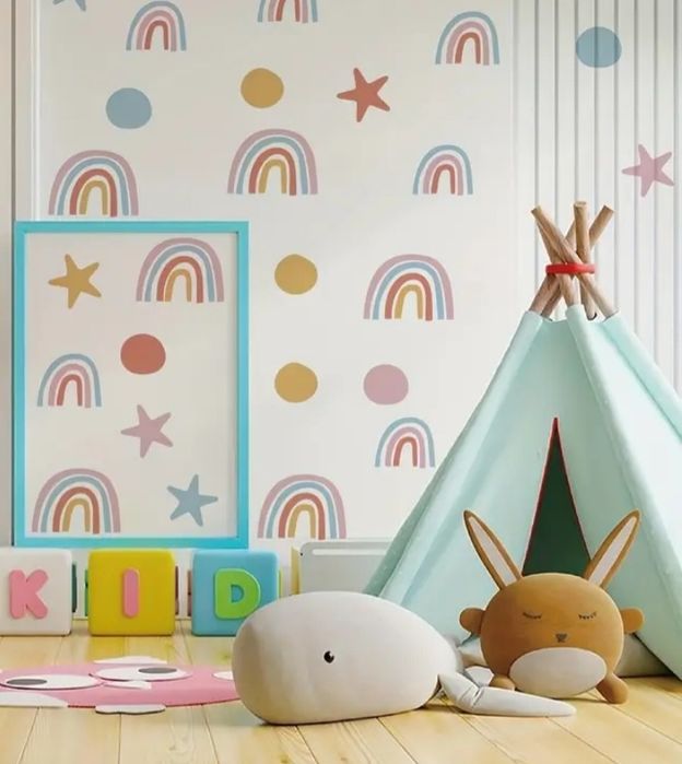 Autocolates parede Arco Íris